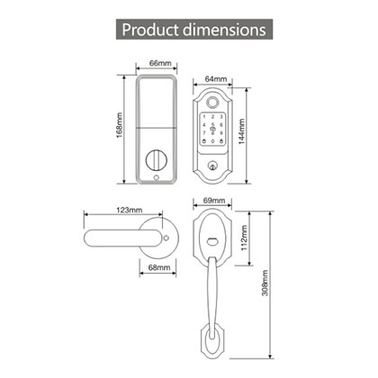 8004-2071 Intelligent door lock series