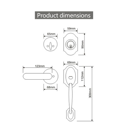 8004 Mechanical door lock series