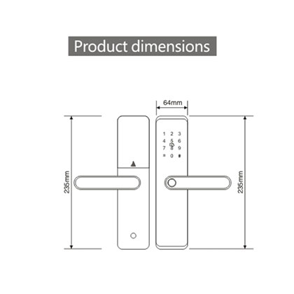 3031 Intelligent wooden door lock series