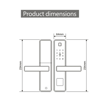 3011 Intelligent wooden door lock series
