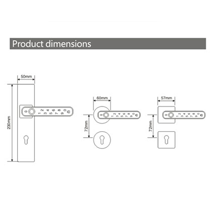 Intelligent wooden door lock series
